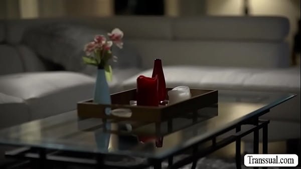 Hot Trans stepmommy lets stepson bang her asshole