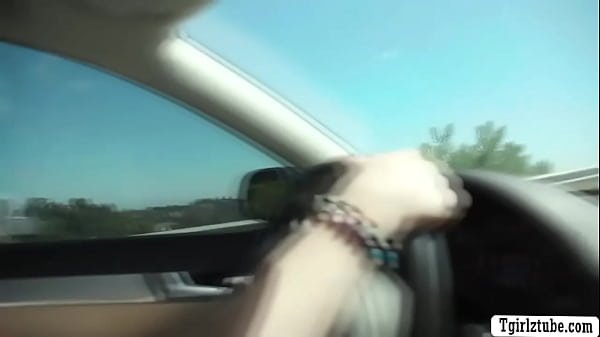 Lucky Sage Roux picks and analed TS hitchhiker