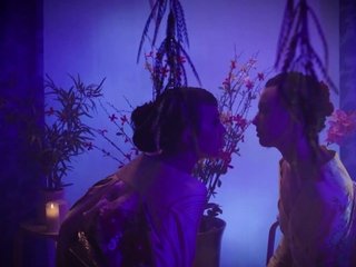 Asian ts geisha Kasey Kei gets a footjob from Casey Calvert