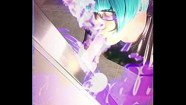 HARDCORE DEEPTHROAT sissy slut shemale SUCKS SUPER SLOPPY gagging SICK & NASTY dick licking lady