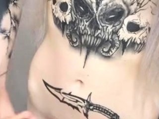 Miss Jezebel Fully Nude Standing Masturbation In The